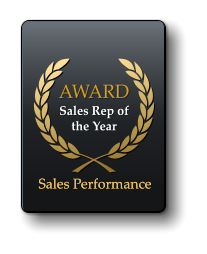 AWARD  Sales Rep of the Year Sales Performance Sales Performance